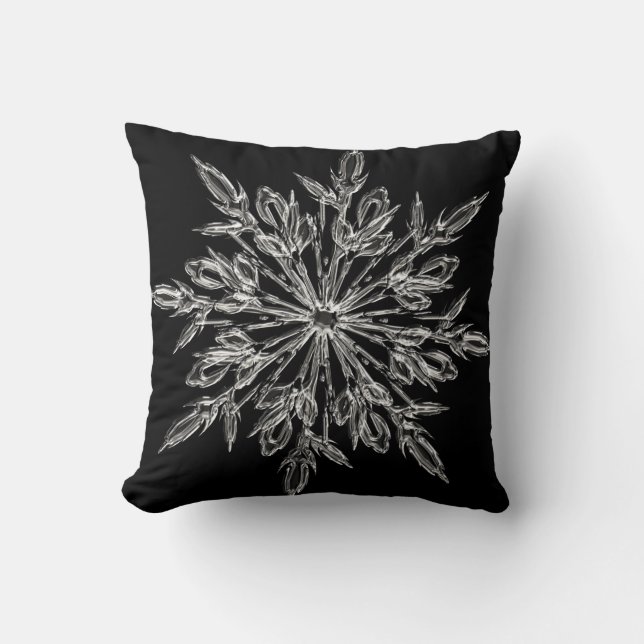 Perfect Snowflake for the Christmas Holiday Cushion (Front)