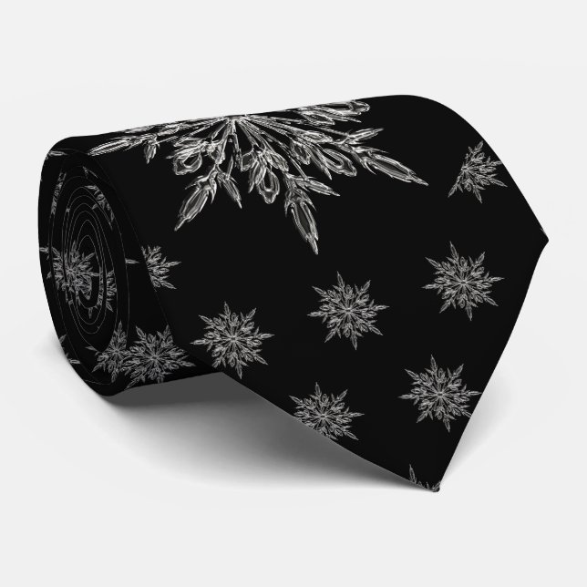 Perfect Snowflake for the Christmas Holiday Tie (Rolled)