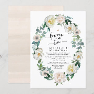 Perfect Spring Romantic Wedding Elopement Invitation