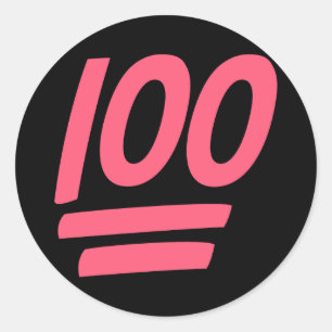 Perfect Success 100! Classic Round Sticker