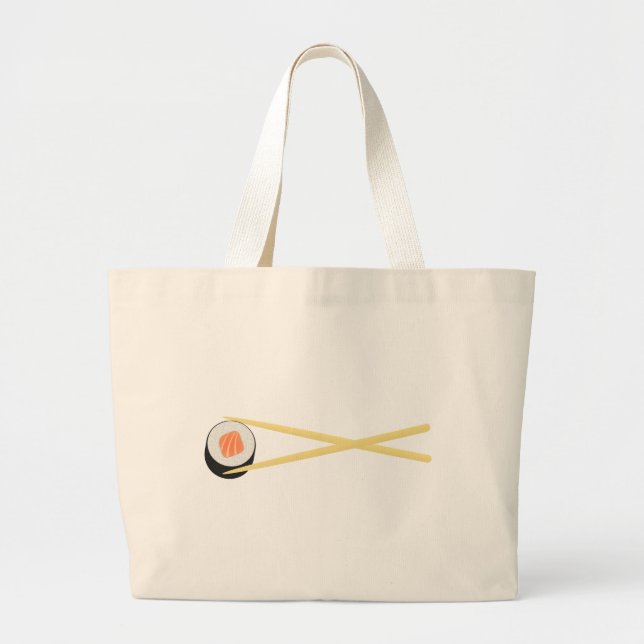 Perfect Sushi I Large Tote Bag (Front)