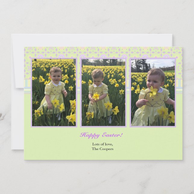 Perfect Three Photo Card custom (Front)