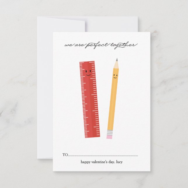 Perfect together classroom Valentine's day Card (Front)