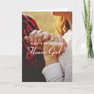 Perfect Touch Wedding Elegant Flower Girl Card