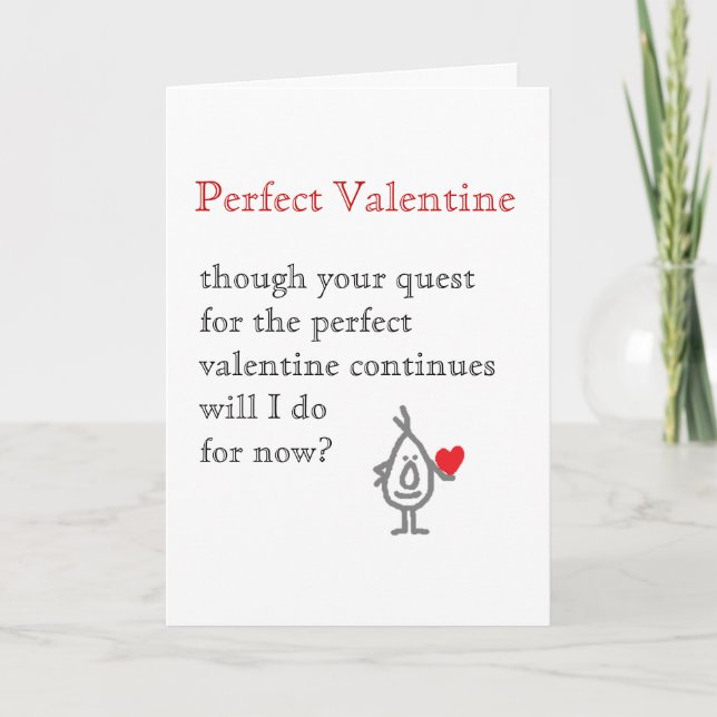 Perfect Valentine Holiday Card (Front)