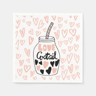 Perfect Valentines Cocktail Napkin