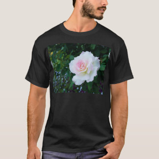 Perfect White Pink Rose T-Shirt