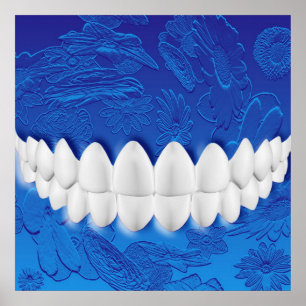 Perfect White Teeth Dentist Orthodontist Poster