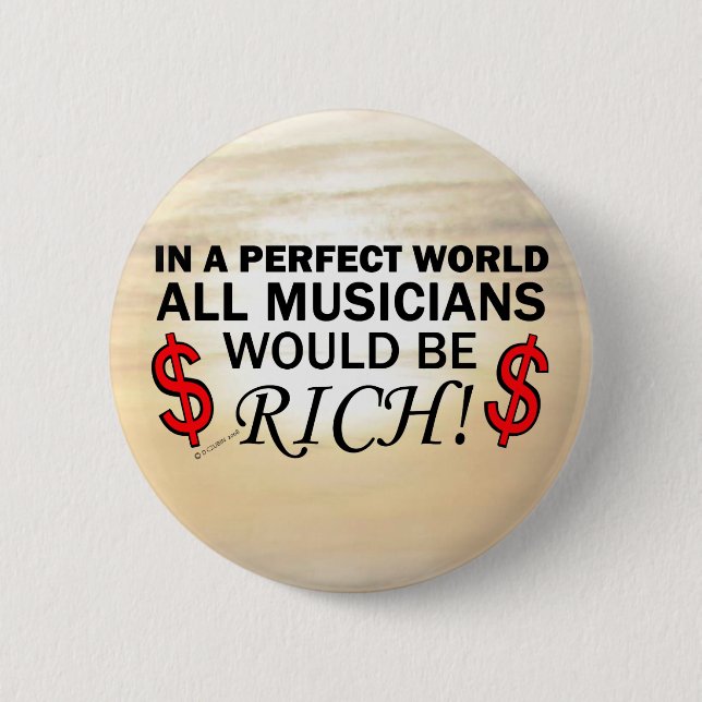 Perfect World 6 Cm Round Badge (Front)