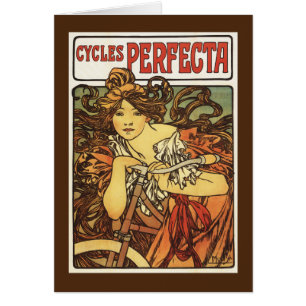 Perfecta Bicycles with Woman Advertisement Poste