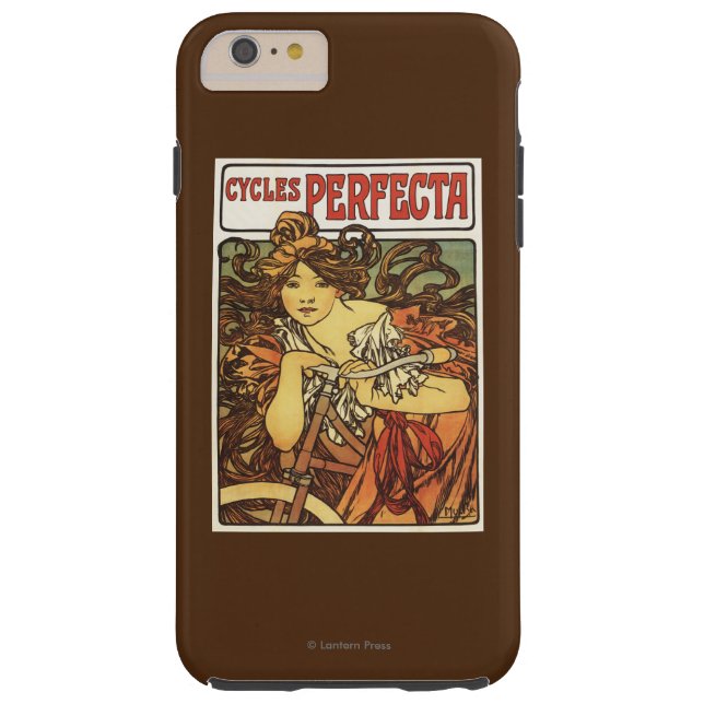 Perfecta Bicycles with Woman Advertisement Poste Case-Mate iPhone Case (Back)