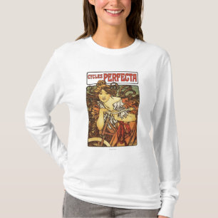 Perfecta Bicycles with Woman Advertisement Poste T-Shirt
