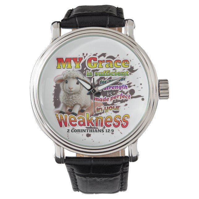 Perfected in weakness watch (Front)