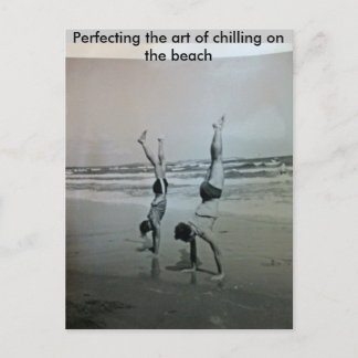 Perfecting the art of chilling on the... postcard