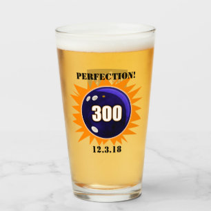Perfection, Bowling 300 Game, Pint Glass
