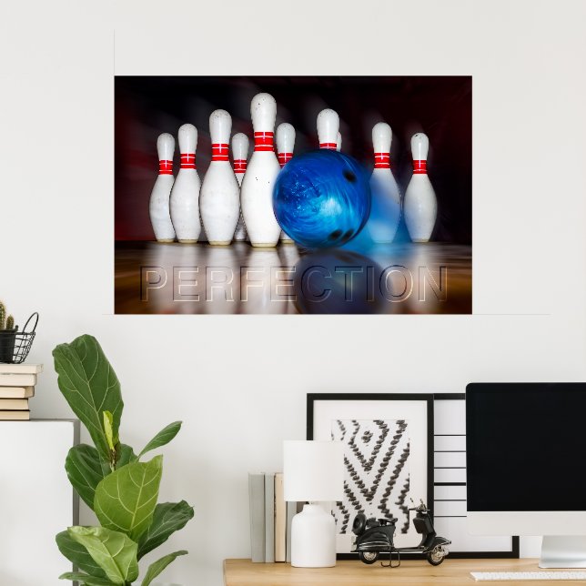 Perfection, Bowling 300 Game, Wall Art (Home Office)