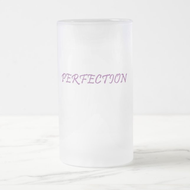 PERFECTION FROSTED GLASS BEER MUG (Center)
