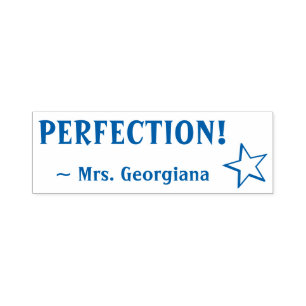 "PERFECTION!" Grading Rubber Stamp