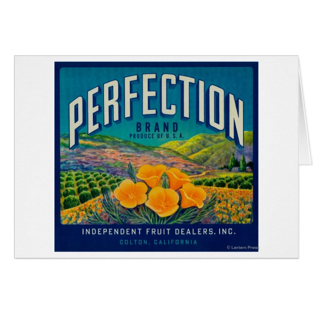 Perfection Orange LabelColton, CA (Front Horizontal)