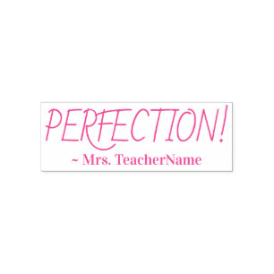 "PERFECTION!" Tutor Rubber Stamp
