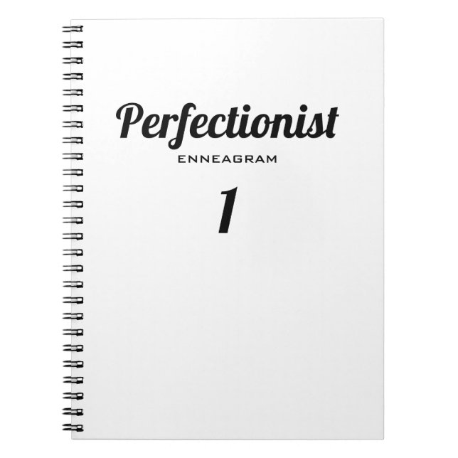 Perfectionist Enneagram 1 Journal Notebook (Front)