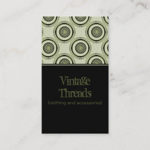 Perfectly Chic Business Card, Olive Green Card