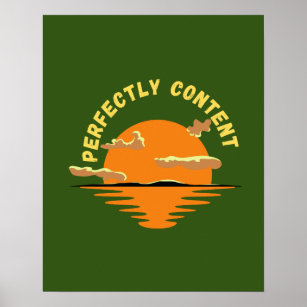 perfectly content poster