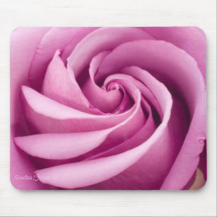 Perfectly Folded Pink Rose Mousepad