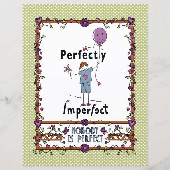 Perfectly Imperfect 2A_Flat Paper Sheet 8.5x11” (Front)