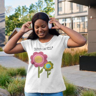 Perfectly Imperfect and Stitched with Love Flower Tri-Blend Shirt