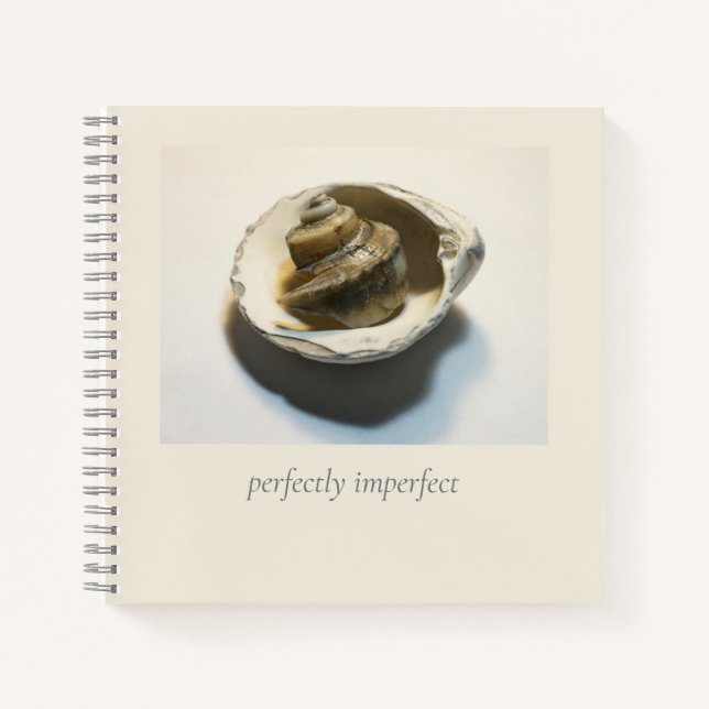 "perfectly imperfect" Snail. Notebook (Front)