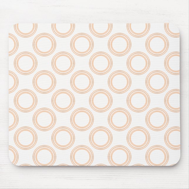 Perfectly Luxurious Light Mousepad, Orange Mouse Mat (Front)