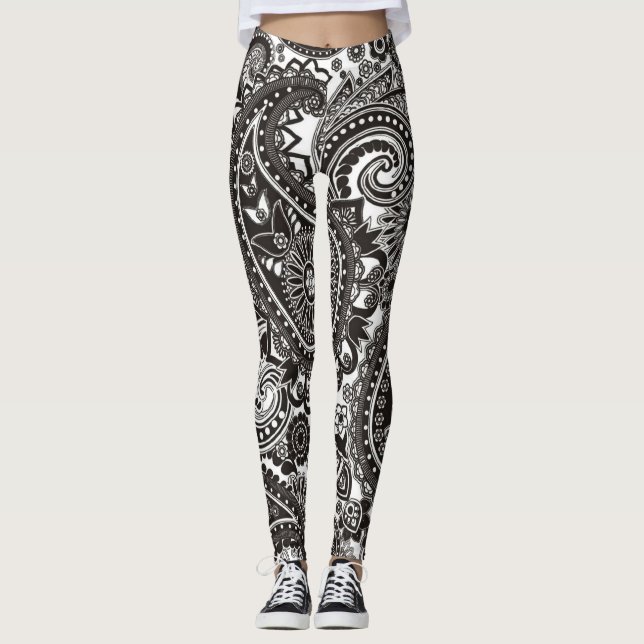 Perfectly Paisley Leggings (Front)