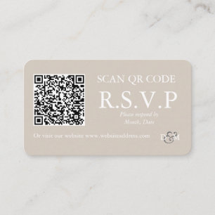 Perfectly Pale Coloured QR Code Enclosure Card