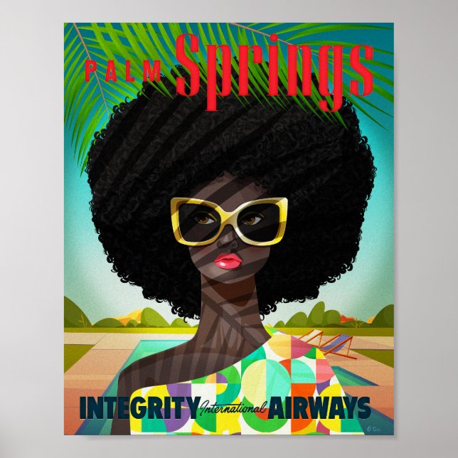 Perfectly Palm Springs Art Print (Front)