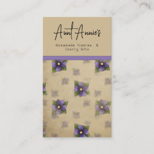Perfectly Pansy Floral Business Card