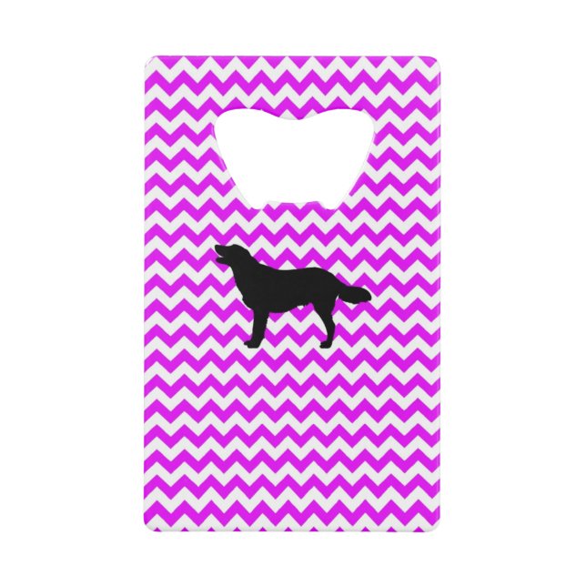 Perfectly Pink Chevron With Golden Retriever (Front)