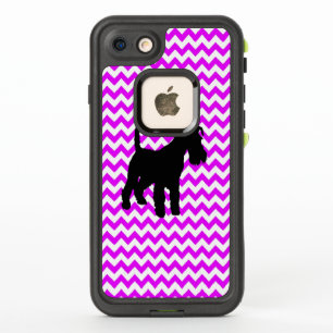 Perfectly Pink Chevron With Schnauzer