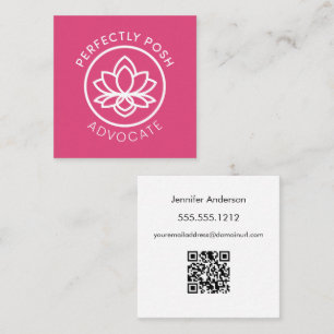 Perfectly POSH Advocate Square Business Card