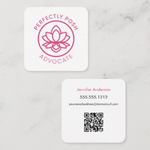 Perfectly POSH Advocate Square Business Card