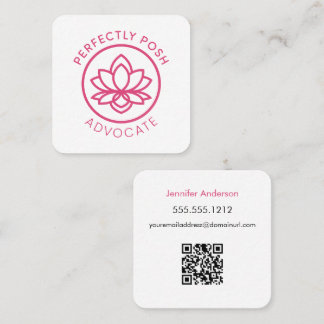Perfectly POSH Advocate Square Business Card