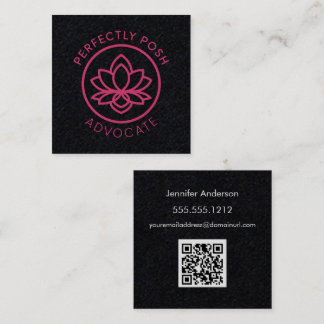 Perfectly POSH Advocate Square Business Card