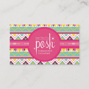 Perfectly Posh Business Cards, Boho Posh Card