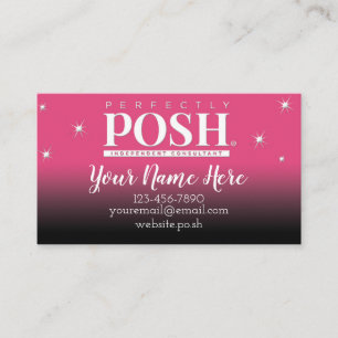 Perfectly Posh Custom Business Card - Sparkle