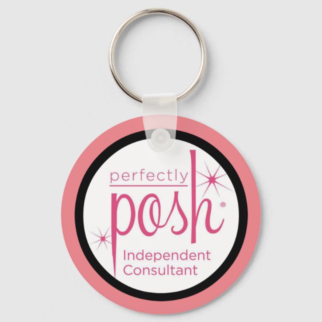 Perfectly Posh Independant Consultant gifts Key Ring (Front)