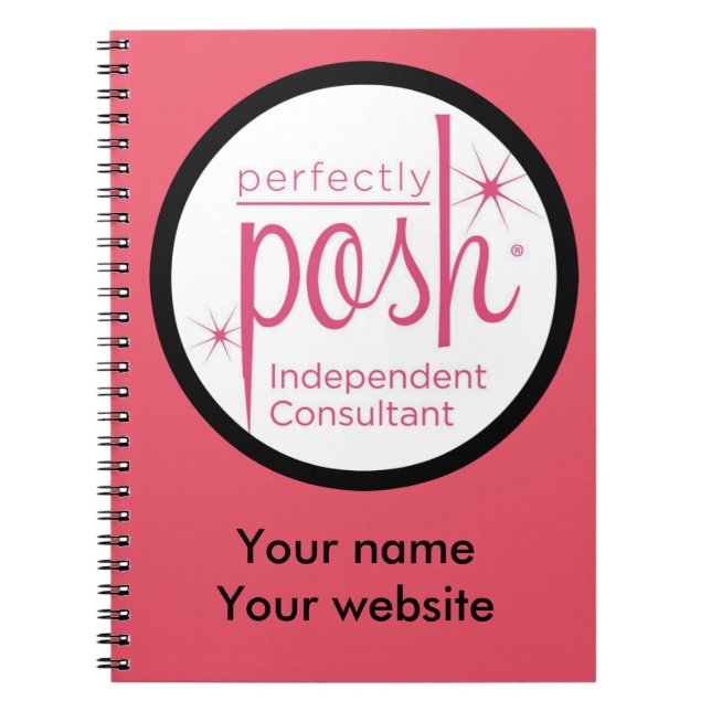 Perfectly Posh Independant Consultant gifts Notebook (Front)