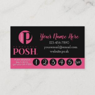 Perfectly Posh Rewards Business Card