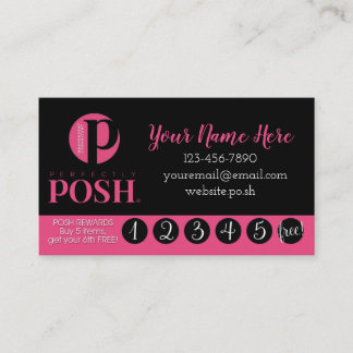 Perfectly Posh Rewards Business Card