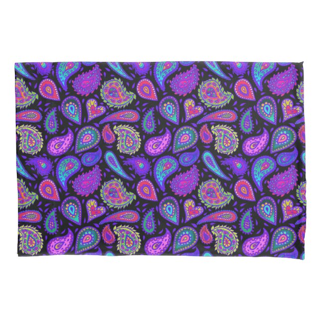 Perfectly Purple Paisley Pretty Pillowcase (Front)