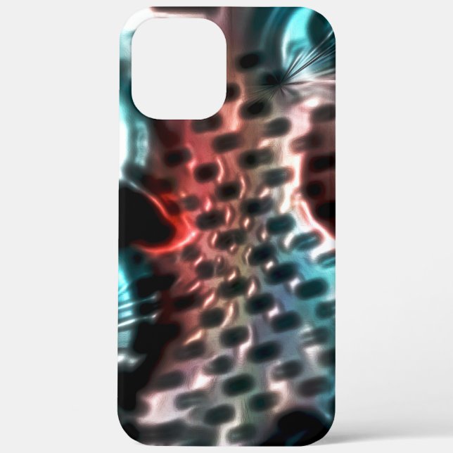 Perforated board design with 'ink' drops on wine t Case-Mate iPhone case (Back)
